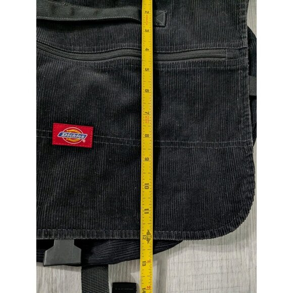 Dickies Black Corduroy Star Messenger YAK PAK Crossbody Bag 16” X 12” X4.5" Y2K - Picture 11 of 12